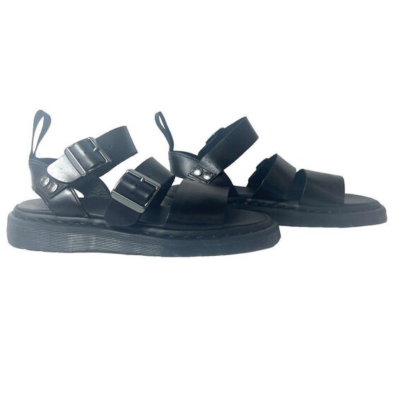 Dr. Martens Gryphon Airwair Vegan Leather Black AW004 Sandals Men\'s Sz US 8 UK 7 main image 5